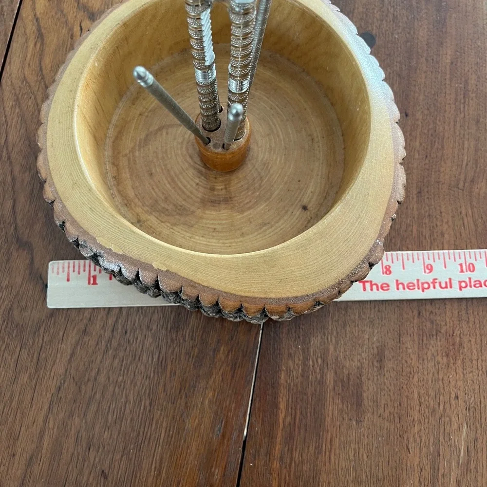 Vintage Live Edge Nut Bowl